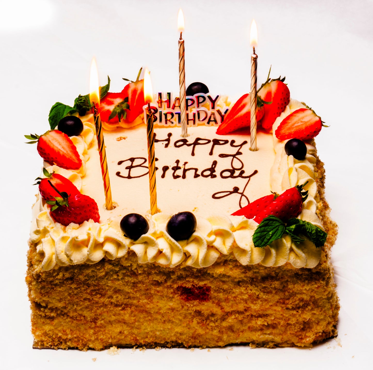 8" SQ Genoise Sponge Cake - 24 hours notice