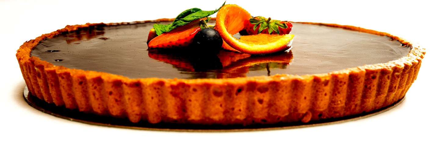 Chocolate & Orange Tart 10” 24 hours notice required - subject to availibity